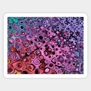 Retro dots pattern Sticker